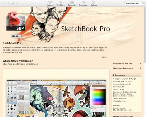 07_app_sketchbook_pro 排名前20位的Mac App Store應(yīng)用程序平面設(shè)計(jì)師。